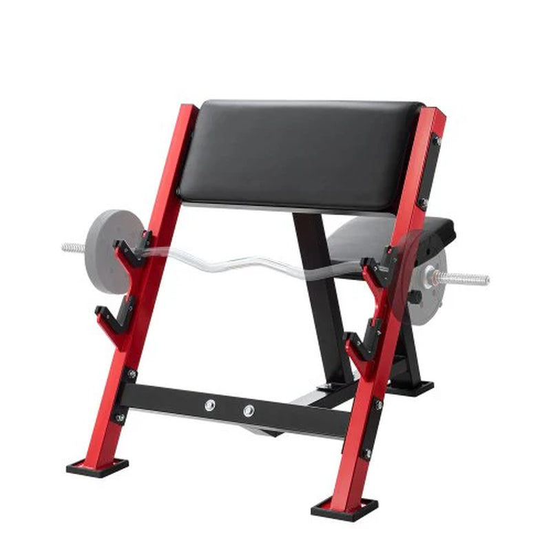 Preacher Curl Bench, Strength Training Benches, Max Load 660 LBS Home Gym Fitness Equipment, Seated Arm Isolated Barbell Dumbbell Bicep Station, Adjustable Weight Bench with Bar Holders