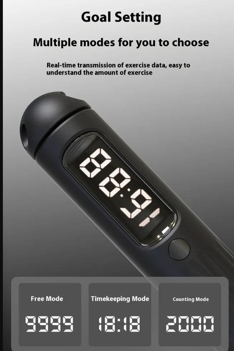 Smart Bluetooth Skipping Rope with Counterfitness Weight Bearing Ball