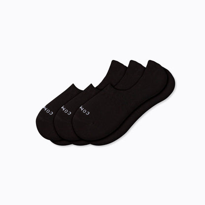 Combed Cotton No-Show Socks 3-Pack – Low Cut Athletic Socks for Men & Women