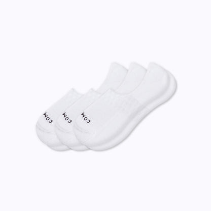 Combed Cotton No-Show Socks 3-Pack – Low Cut Athletic Socks for Men & Women