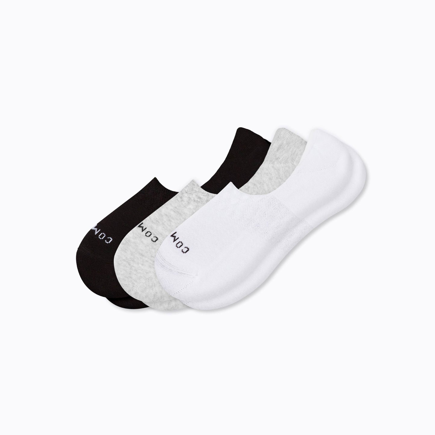 Combed Cotton No-Show Socks 3-Pack – Low Cut Athletic Socks for Men & Women