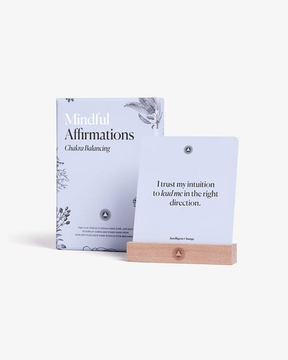 Mindful Affirmations Card Deck for Chakra Balancing – Daily Wellness & Meditation Cards
