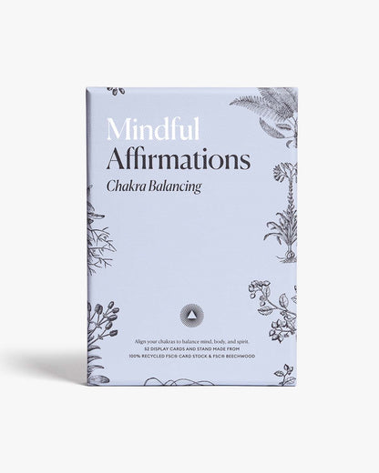 Mindful Affirmations Card Deck for Chakra Balancing – Daily Wellness & Meditation Cards