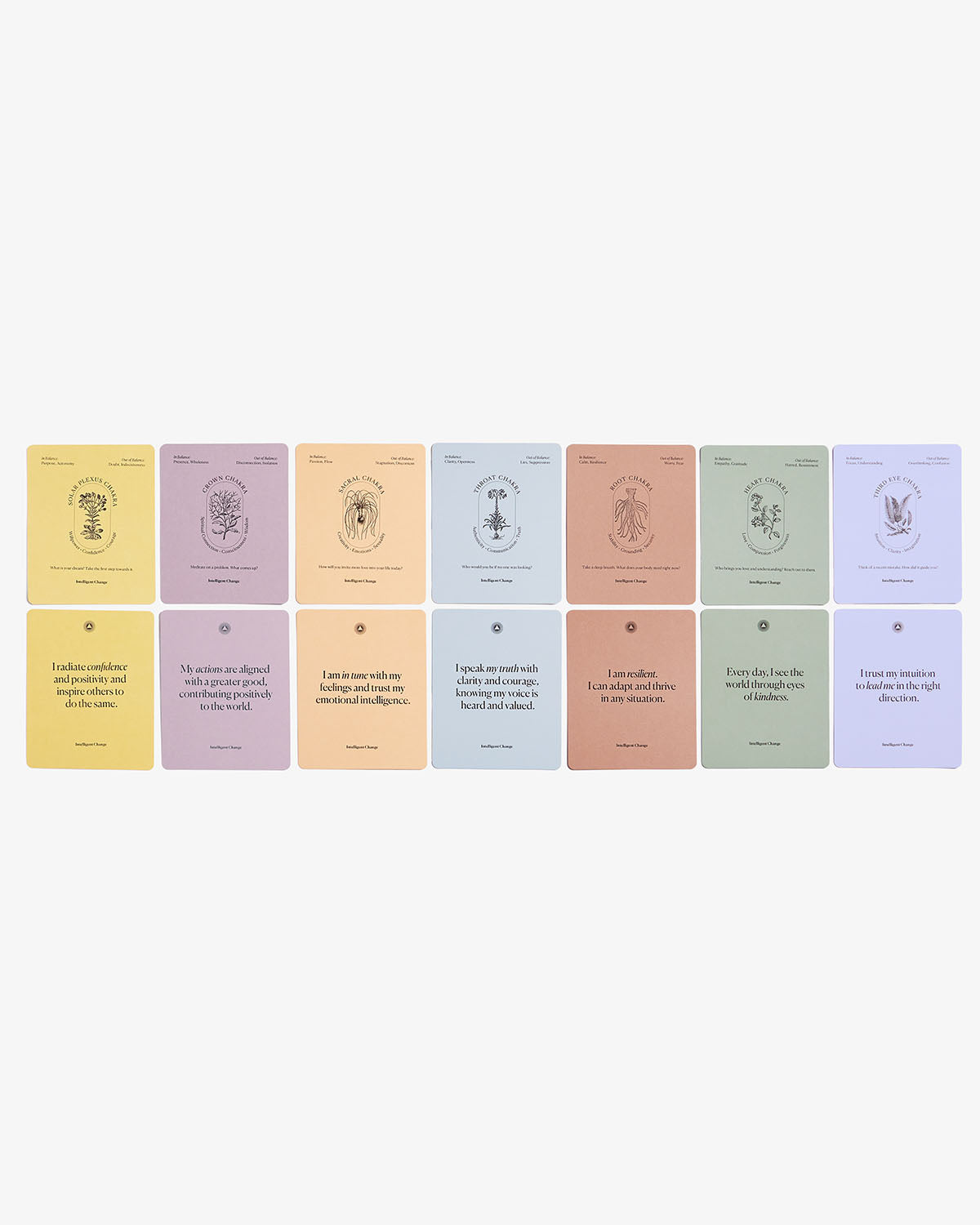 Mindful Affirmations Card Deck for Chakra Balancing – Daily Wellness & Meditation Cards