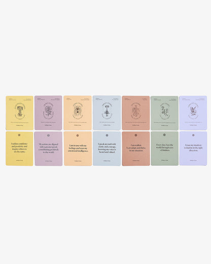 Mindful Affirmations Card Deck for Chakra Balancing – Daily Wellness & Meditation Cards