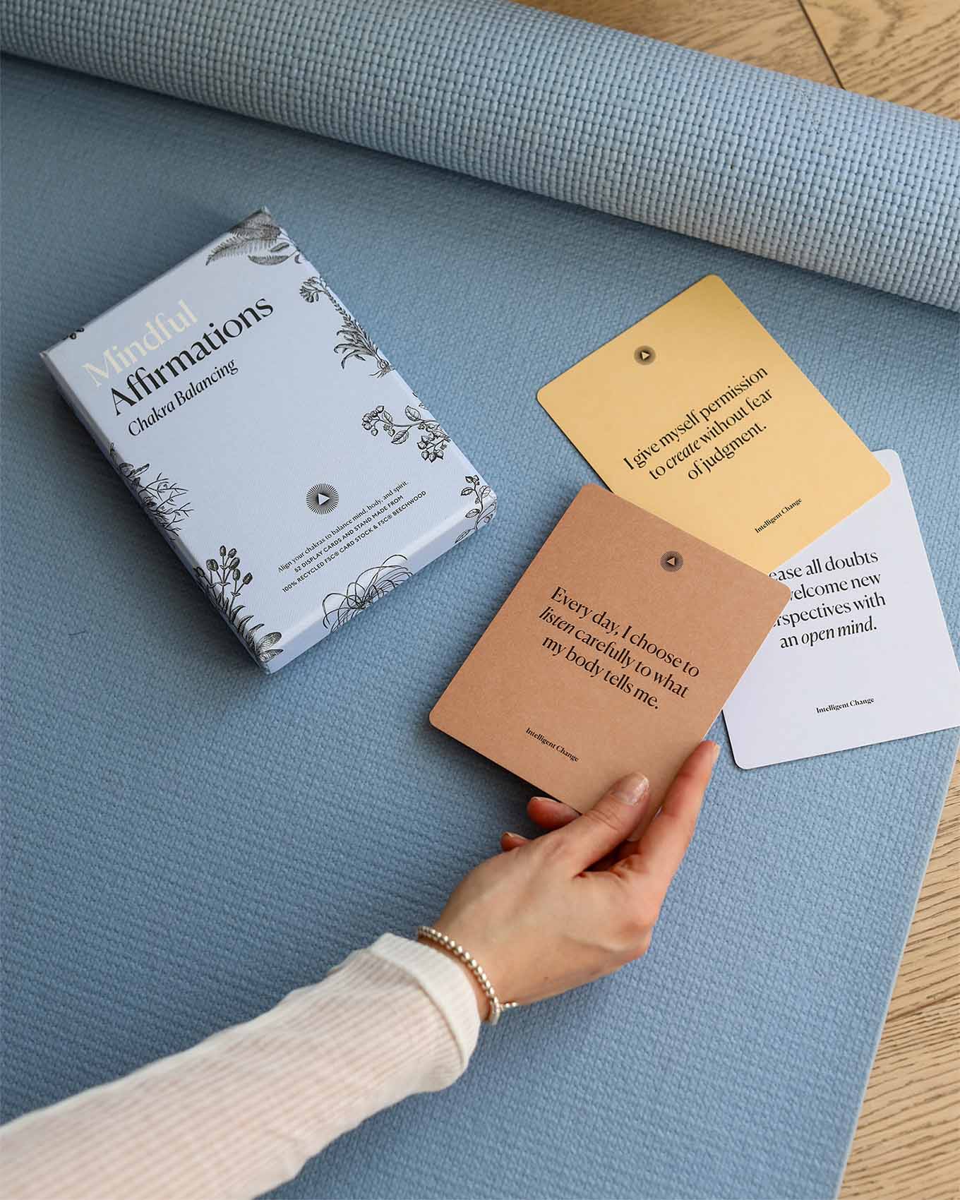 Mindful Affirmations Card Deck for Chakra Balancing – Daily Wellness & Meditation Cards