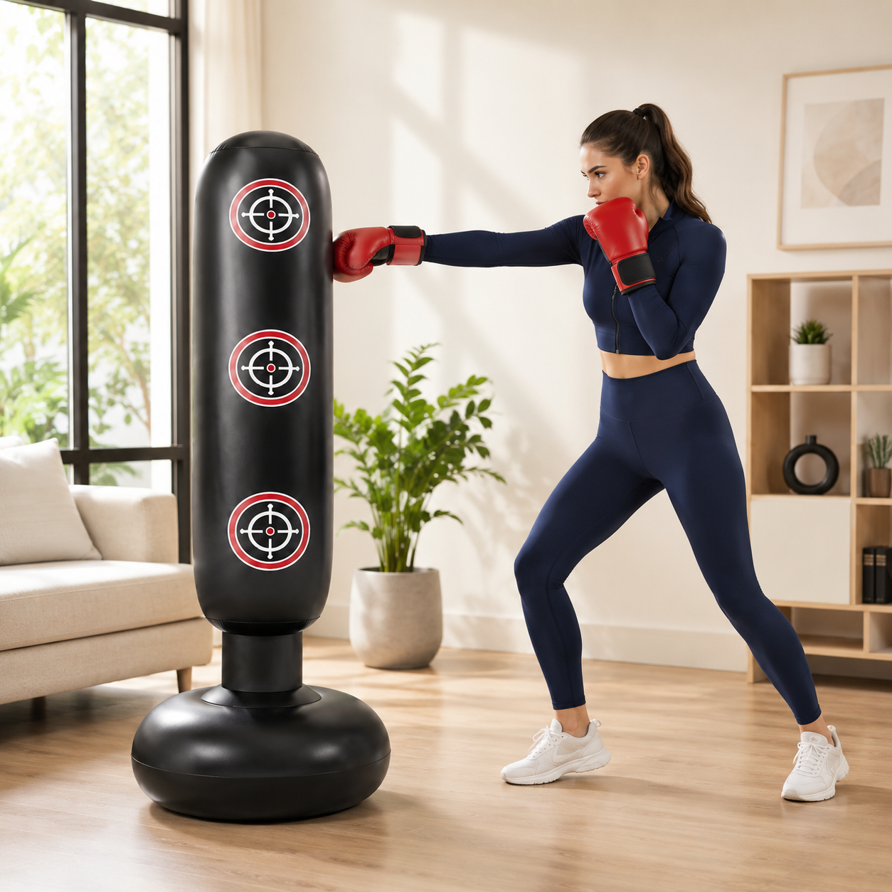 Freestanding Inflatable Punching Bag for Kids & Adults – Home Boxing Training