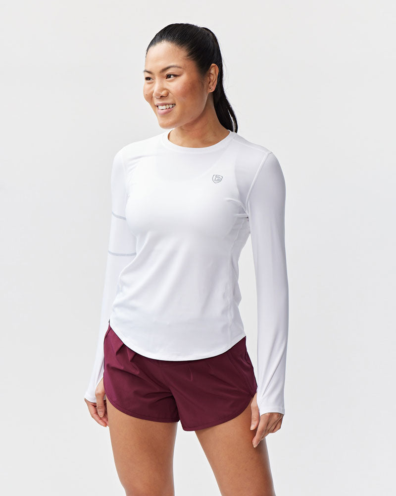 Women's Long Sleeve Workout Top – Moisture-Wicking Athletic Shirt for Gym & Running