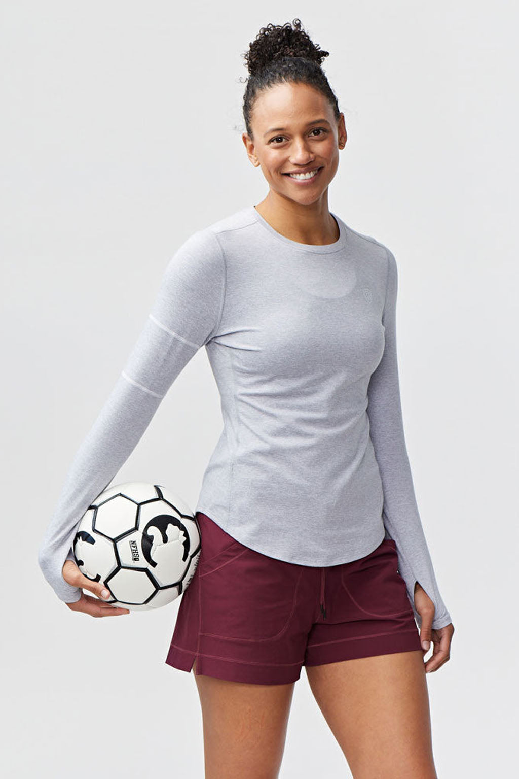 Women's Long Sleeve Workout Top – Moisture-Wicking Athletic Shirt for Gym & Running