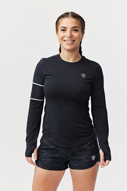 Women's Long Sleeve Workout Top – Moisture-Wicking Athletic Shirt for Gym & Running