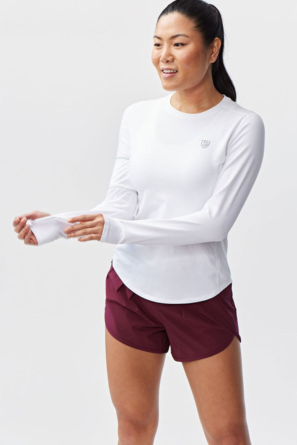 Women's Long Sleeve Workout Top – Moisture-Wicking Athletic Shirt for Gym & Running