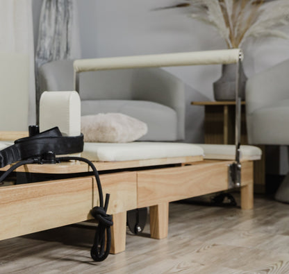 Nour 2.0 Foldable Wooden Pilates Reformer Machine – Professional Home Pilates Equipment