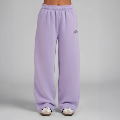 Comfrt | Varsity Straight Leg Sweatpants | Collegiate Style Embroidered Logo Sweatpants