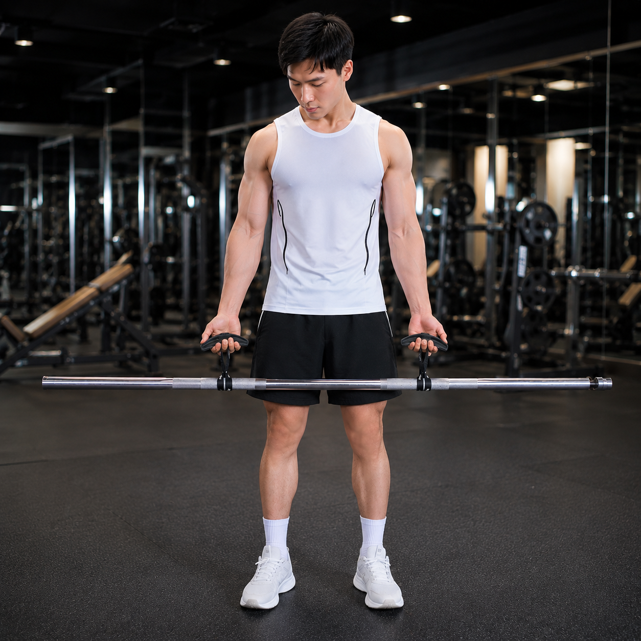 Ergonomic Non-Slip Gym Grip Pads Set of 2 – Weightlifting Hand Grips for Barbell & Pull-Up