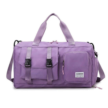 Colorful Pearlescent Yoga Fitness Bag with Dry-Wet Separation
