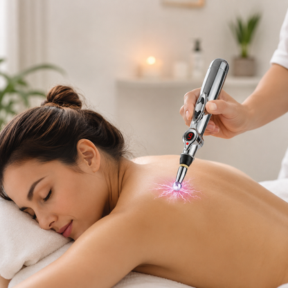 Electric Acupuncture Meridian Massage Pen – Rechargeable Pain Relief Therapy Device