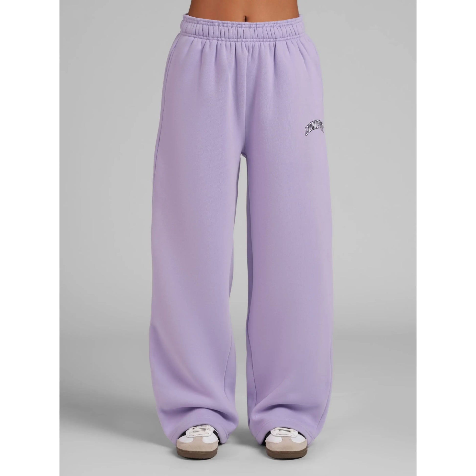 Comfrt | Varsity Straight Leg Sweatpants | Collegiate Style Embroidered Logo Sweatpants